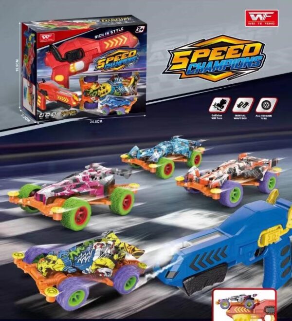 Accelerate The Catapult Shoot Toy 360° Stunts Perform【Avengers/ Race Car】